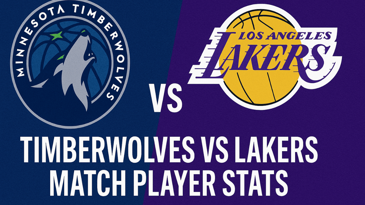 timberwolves vs lakers match player stats